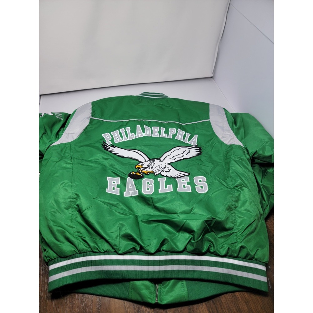 Philadelphia Eagles Mens NFL Bomber Jacket Size Small NWT - Picture 7 of 10